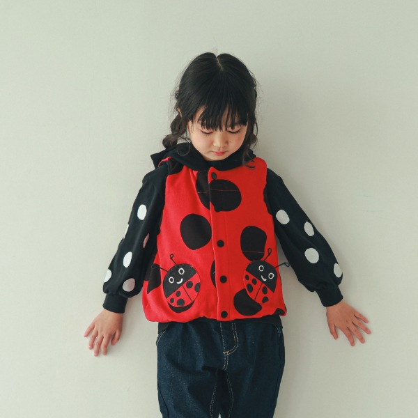 【25FW】てんとう虫 ベスト / レッド