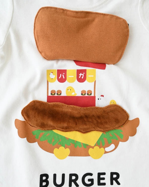 【26PS】チキンバーガーTシャツ / オフホワイト