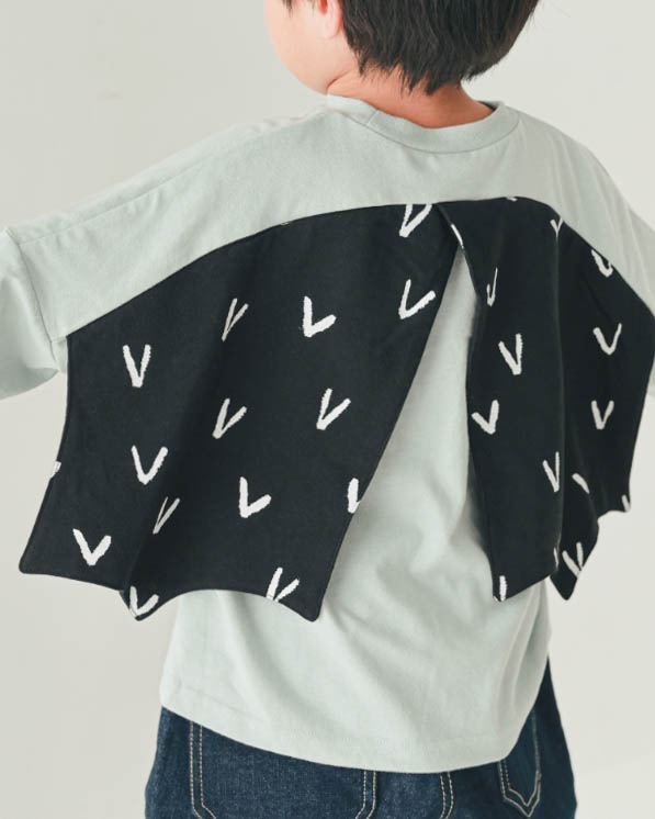 【ニコフラート】プテラノドンロングＴシャツ / サックス