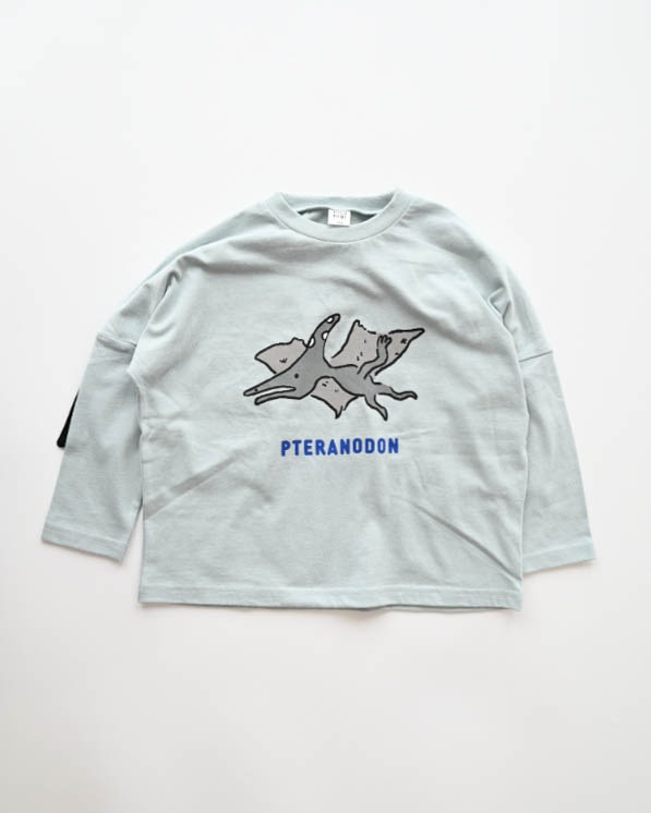 【ニコフラート】プテラノドンロングＴシャツ / サックス