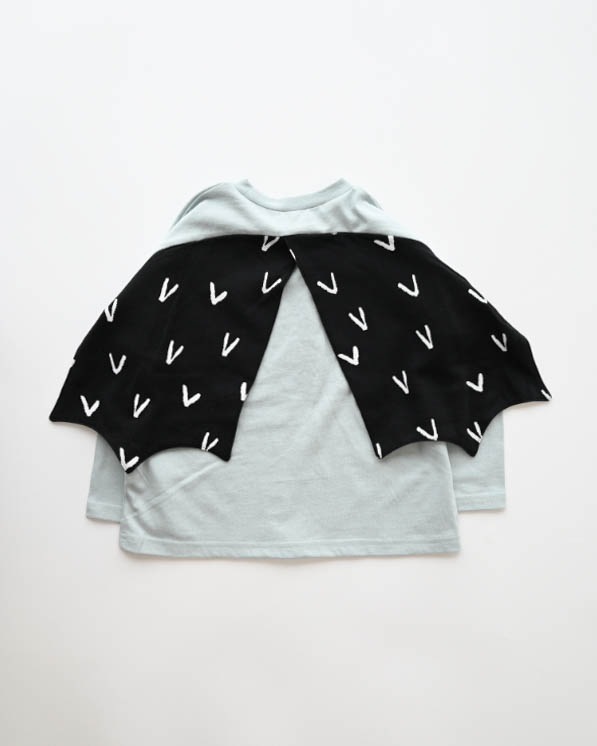 【ニコフラート】プテラノドンロングＴシャツ / サックス