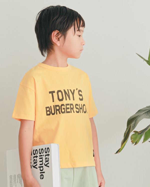 【ゼロスタンダード】TONY'S BURGER SHOP Tシャツ / イエロー