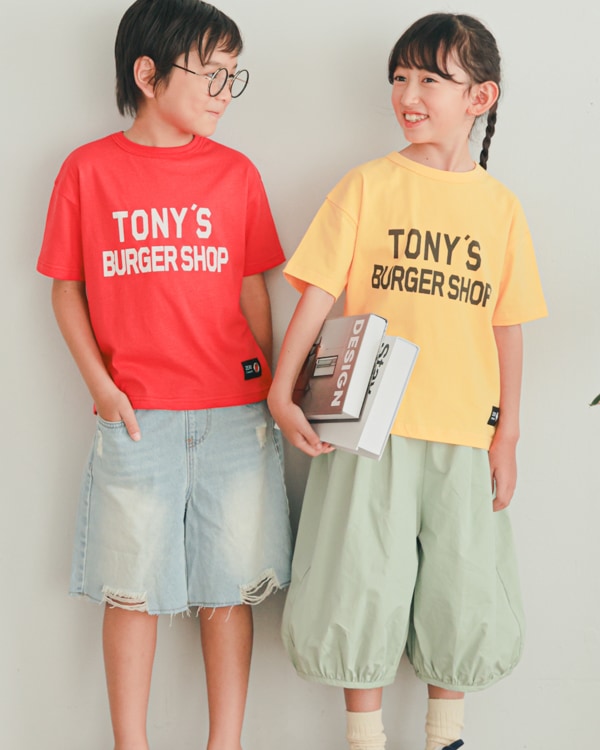 【ゼロスタンダード】TONY'S BURGER SHOP Tシャツ / イエロー