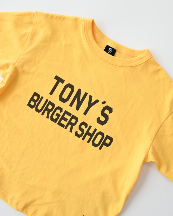 【ゼロスタンダード】TONY'S BURGER SHOP Tシャツ / イエロー