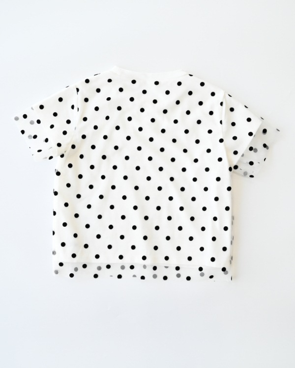 【エヌエイチティー】ドットチュール Tシャツ / オフホワイト