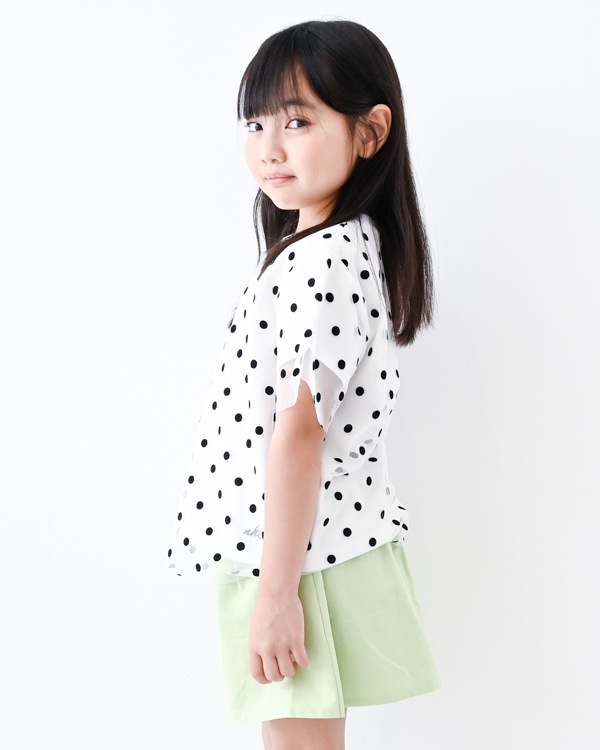 【エヌエイチティー】ドットチュール Tシャツ / オフホワイト