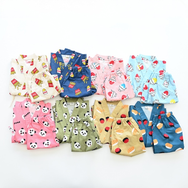 【定番】nicohrat 甚平 / サックス（2025年新カラー）