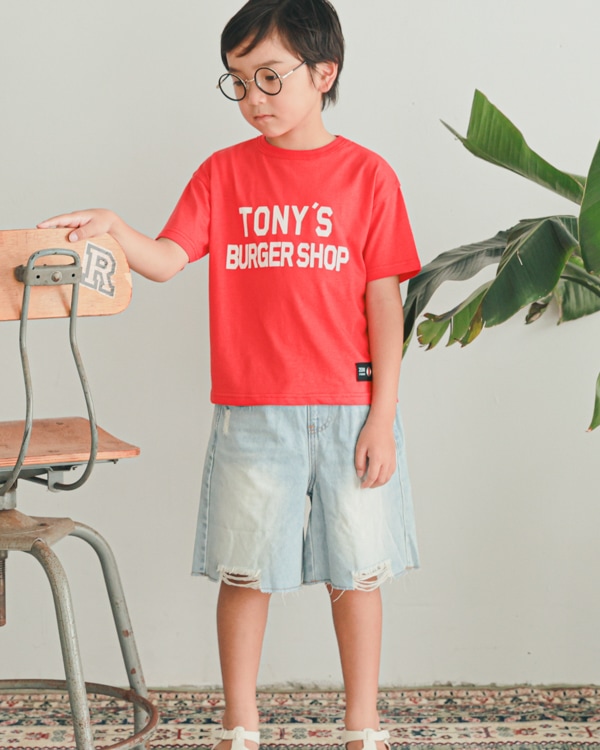 【26SS】TONY'S BURGER SHOP Tシャツ / レッド