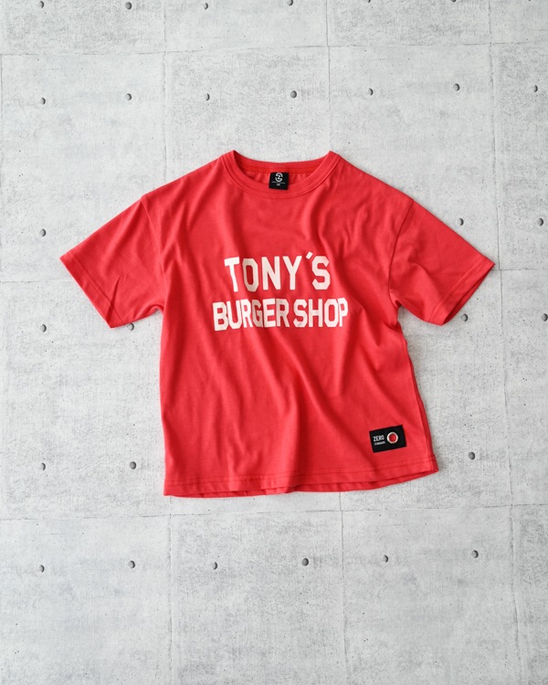 【26SS】TONY'S BURGER SHOP Tシャツ / レッド