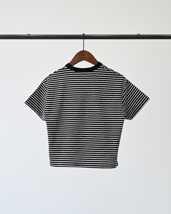 【ジェネレーター】ボーダーTシャツ / ブラック