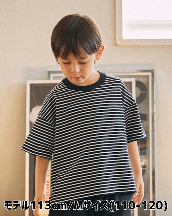 【ジェネレーター】ボーダーTシャツ / ブラック