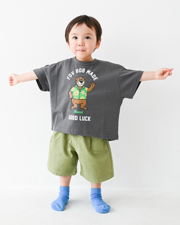 【フォブ】F/B BEAR Tシャツ / チャコールグレー