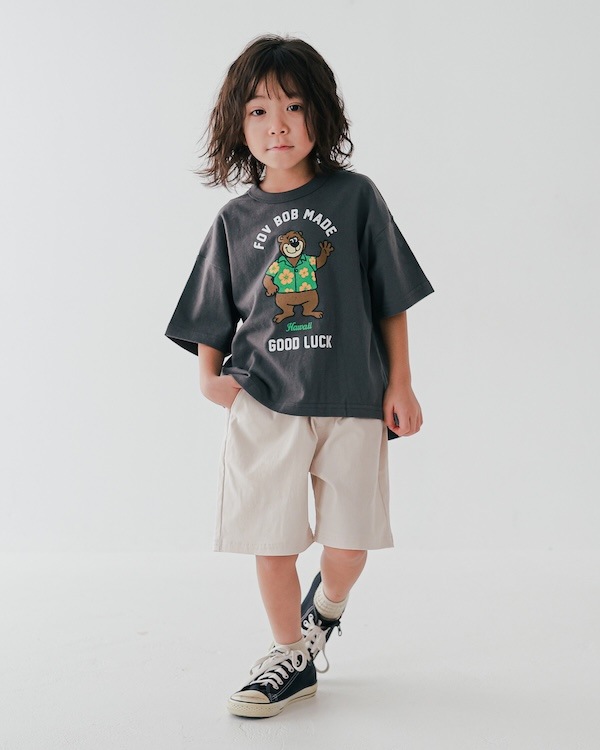 【フォブ】F/B BEAR Tシャツ / チャコールグレー