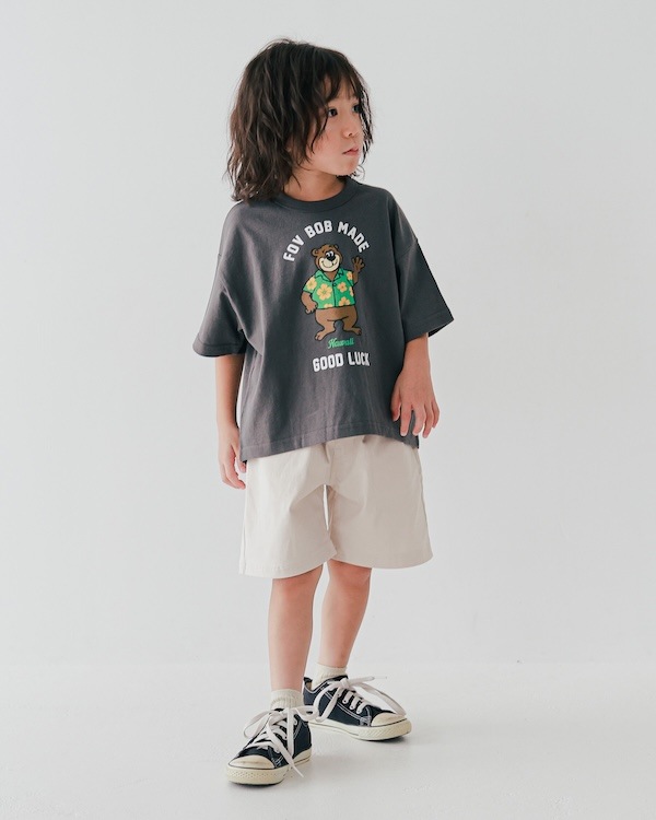 【フォブ】F/B BEAR Tシャツ / チャコールグレー