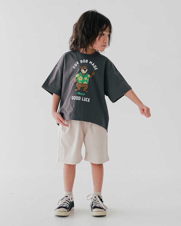 【フォブ】F/B BEAR Tシャツ / チャコールグレー