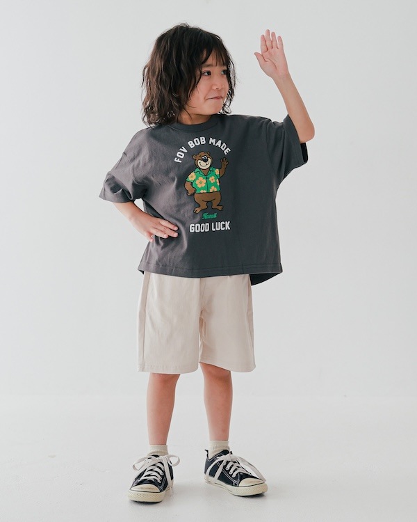 【フォブ】F/B BEAR Tシャツ / チャコールグレー