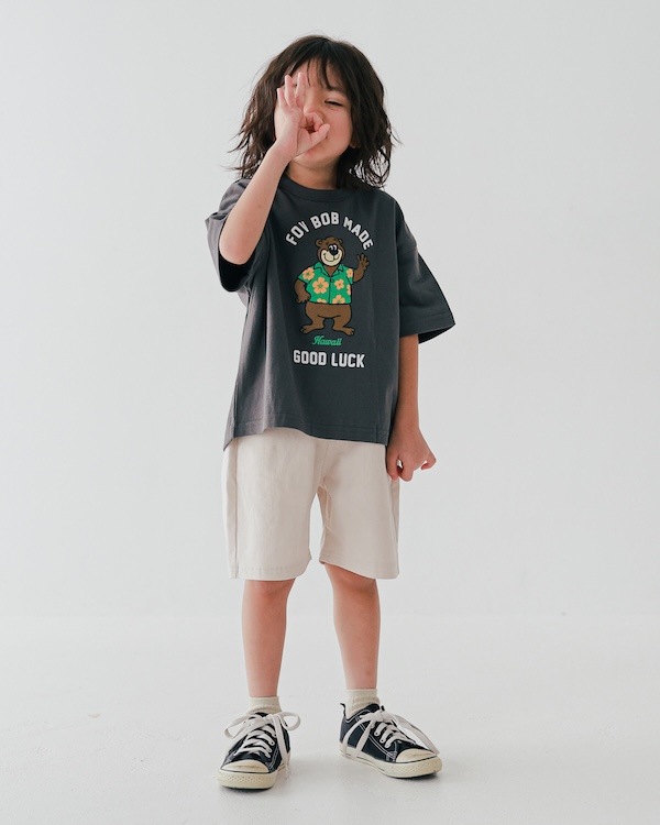 【フォブ】F/B BEAR Tシャツ / チャコールグレー