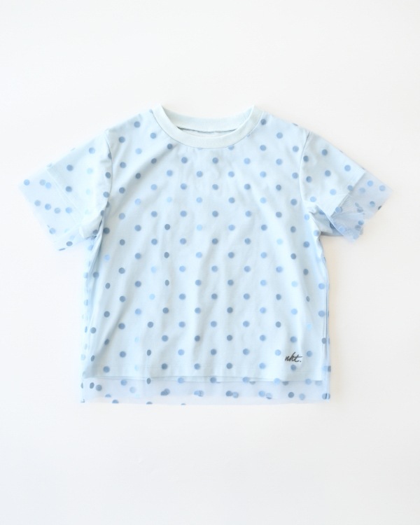【エヌエイチティー】ドットチュール Tシャツ / サックス