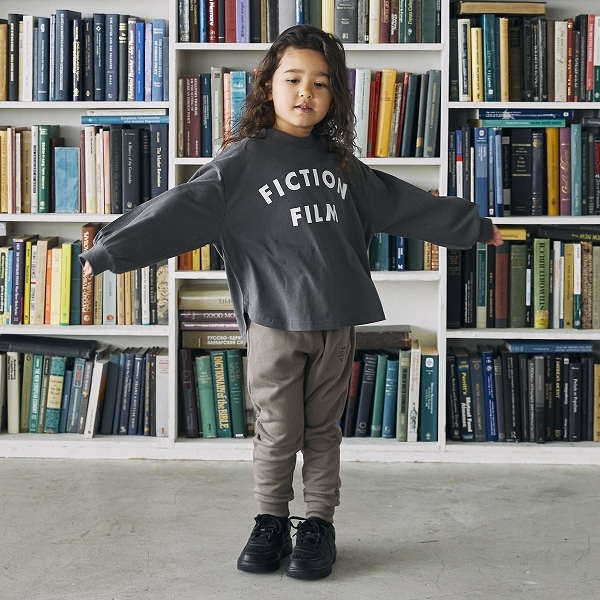 【25FW】FICTIONFILM L/S Tシャツ / チャコールグレー