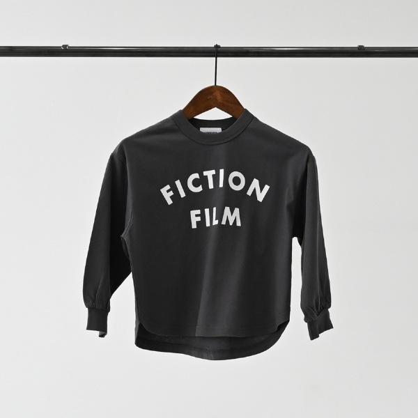 【25FW】FICTIONFILM L/S Tシャツ / チャコールグレー