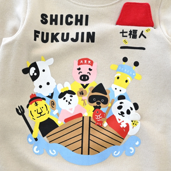 【25FW】七福神 トレーナー / アイボリー