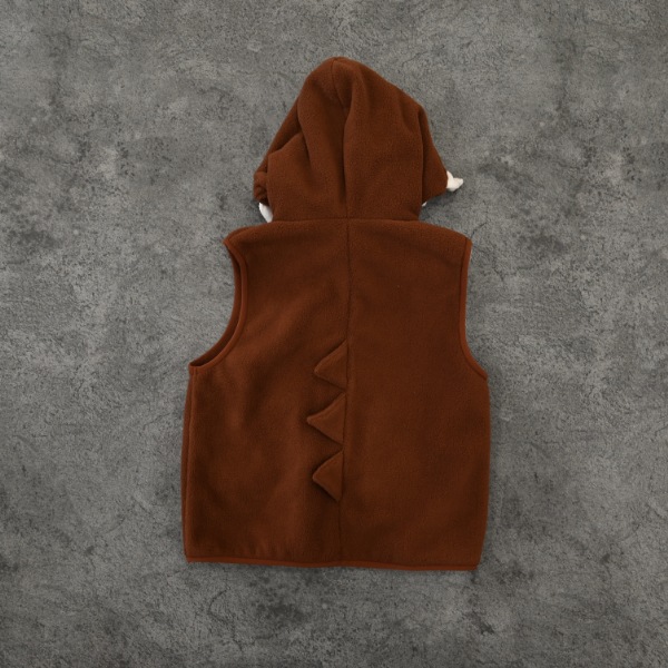 【25FW】恐竜 フリースベスト / ブラウン