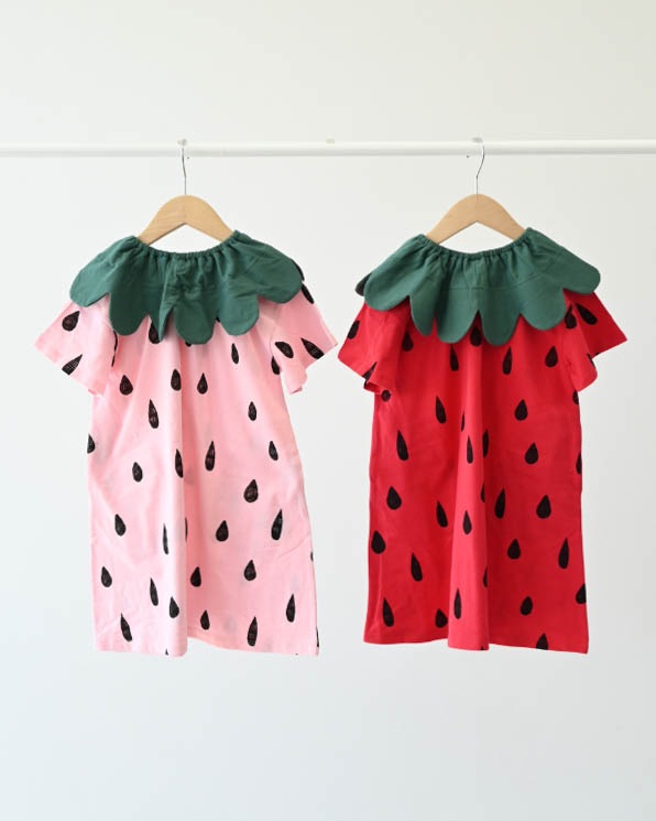 【26PS】いちごワンピース / ピンク