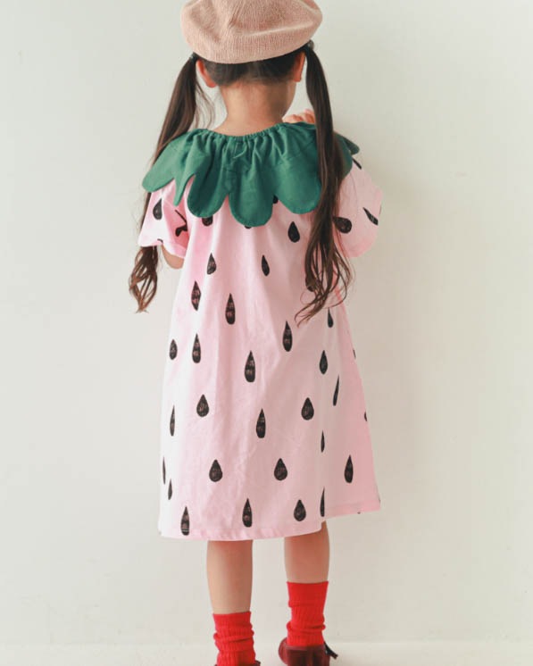 【26PS】いちごワンピース / ピンク