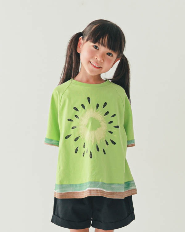 【ニコフラート】フルーツなりきり Tシャツ / グリーン