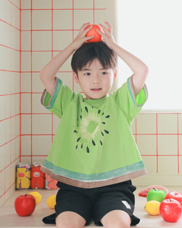 【ニコフラート】フルーツなりきり Tシャツ / グリーン