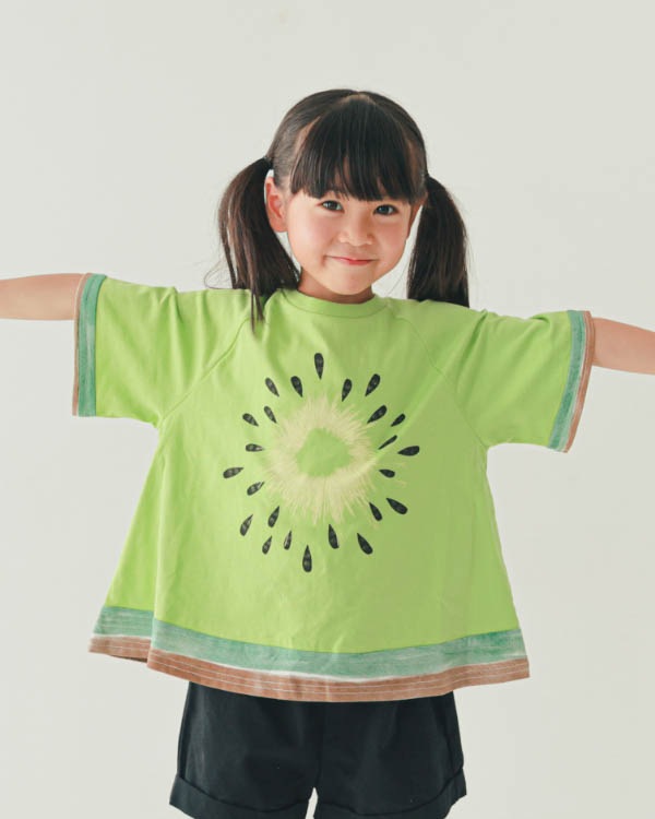 【ニコフラート】フルーツなりきり Tシャツ / グリーン