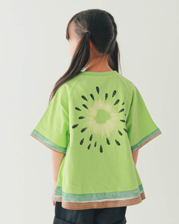 【ニコフラート】フルーツなりきり Tシャツ / グリーン
