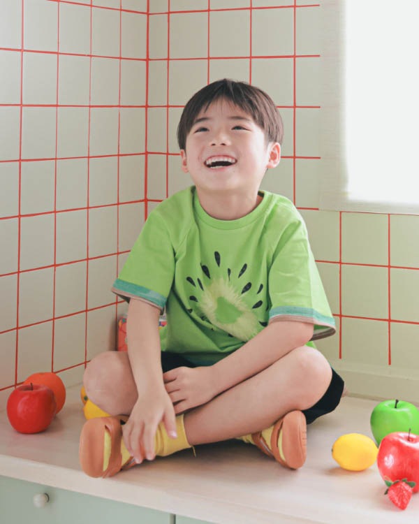 【ニコフラート】フルーツなりきり Tシャツ / グリーン