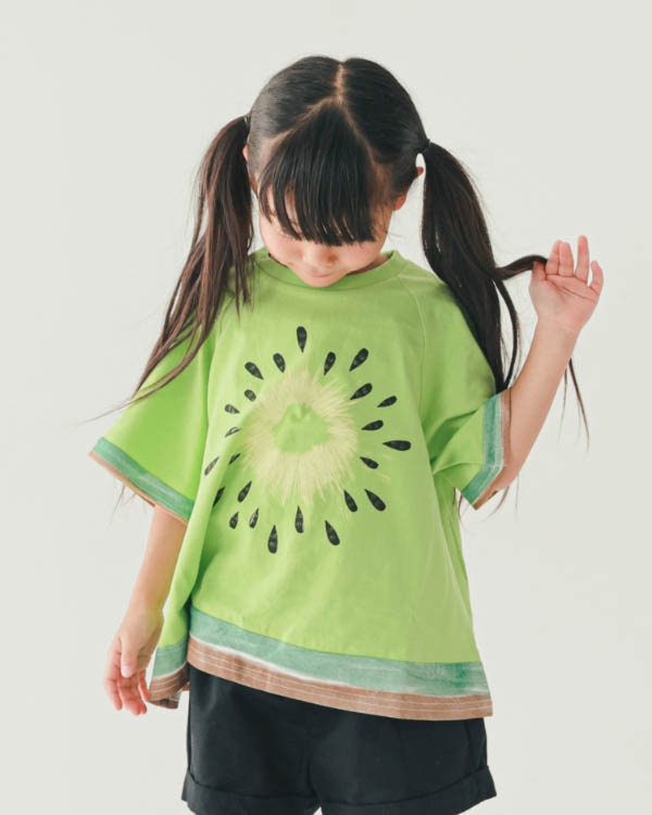 【ニコフラート】フルーツなりきり Tシャツ / グリーン
