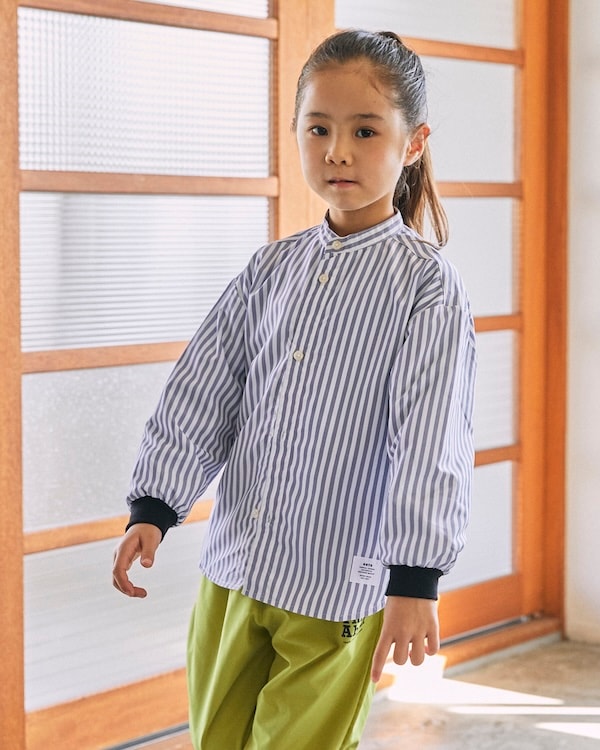 【ジェネレーター】ストライプシャツ / グレー