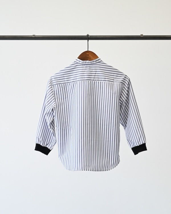 【ジェネレーター】ストライプシャツ / グレー