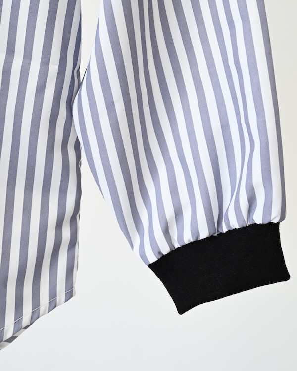 【ジェネレーター】ストライプシャツ / グレー