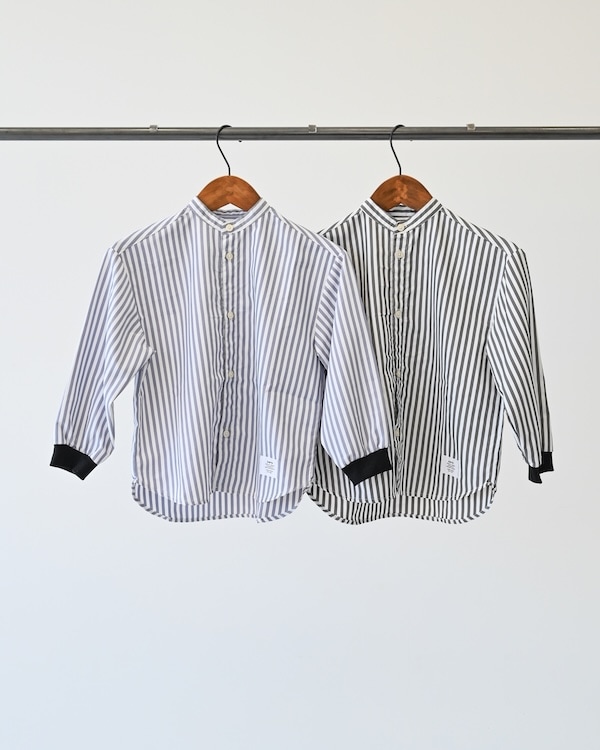 【ジェネレーター】ストライプシャツ / グレー