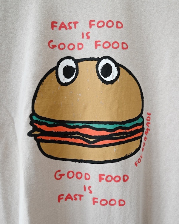 【フォブ】F/B BURGER Tシャツ / ホワイト
