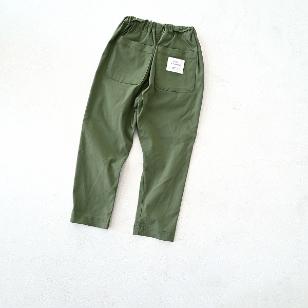 【定番】テーパードスリムパンツ/ カーキ