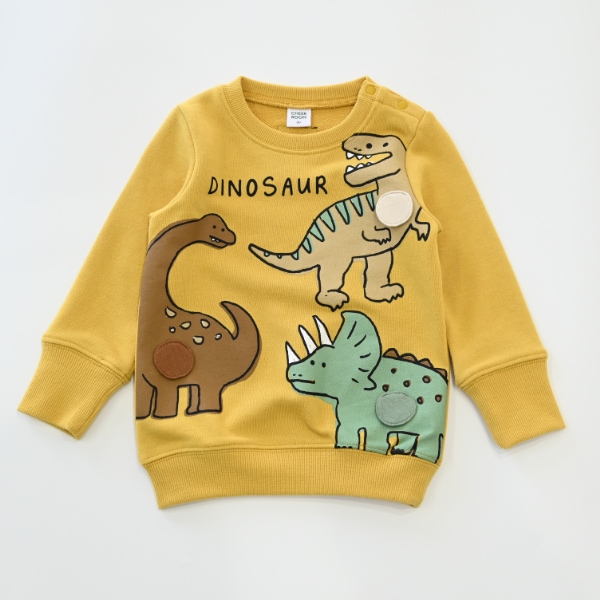 【25FW】恐竜 トレーナー / マスタード