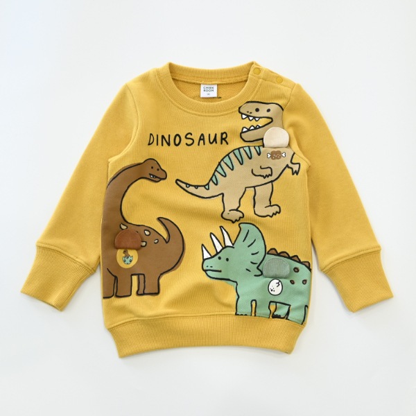 【25FW】恐竜 トレーナー / マスタード