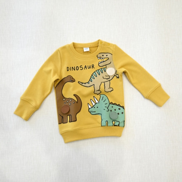 【25FW】恐竜 トレーナー / マスタード