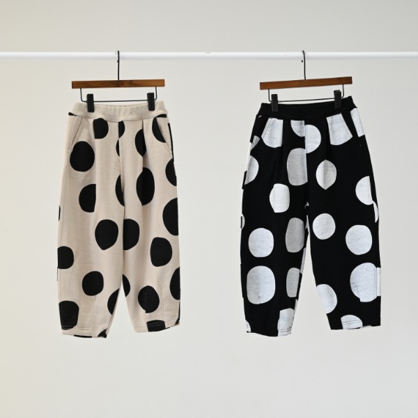 【25FW】ドット ロングパンツ / アイボリー