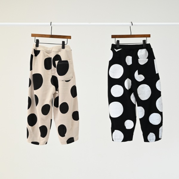 【25FW】ドット ロングパンツ / アイボリー