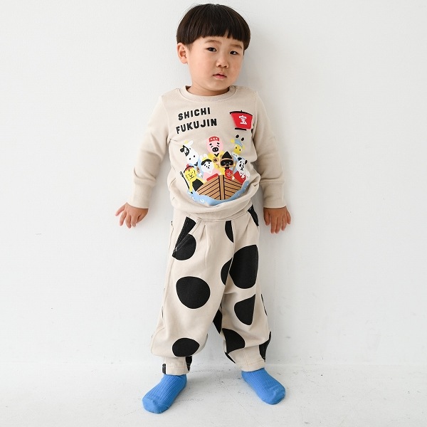 【25FW】ドット ロングパンツ / アイボリー