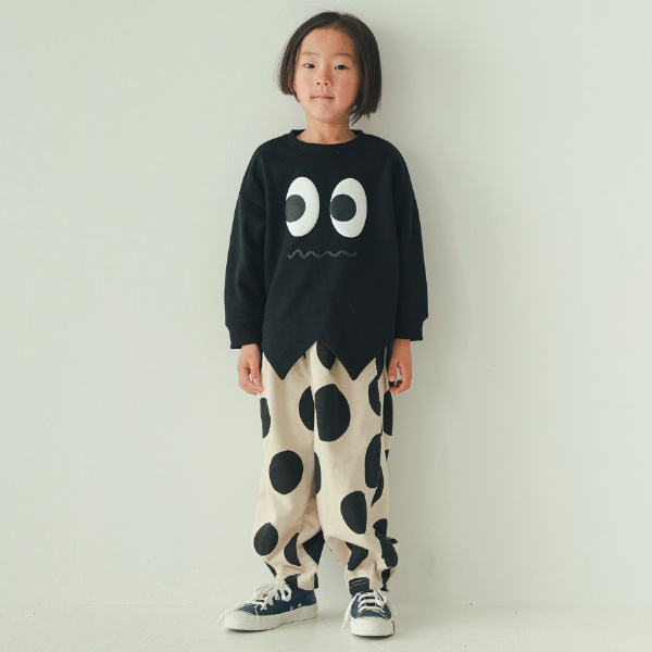 【25FW】ドット ロングパンツ / アイボリー