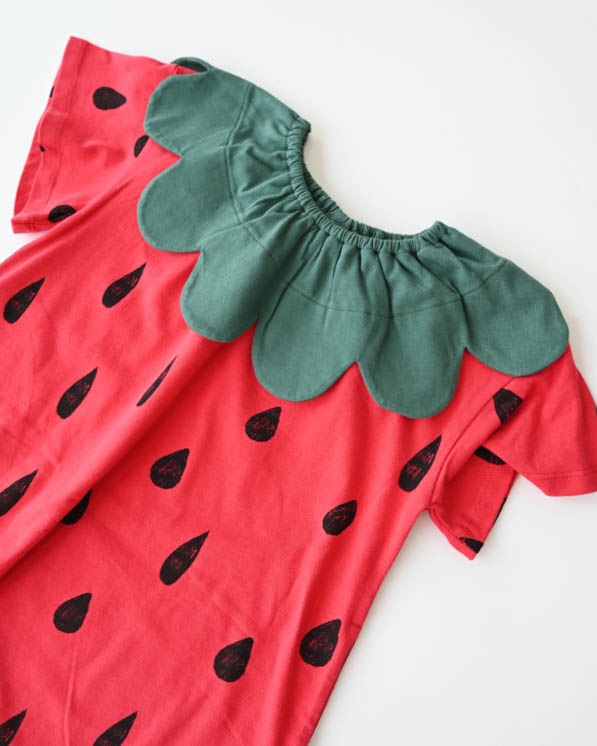 【ニコフラート】いちごワンピース / レッド