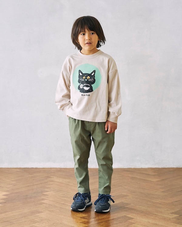 【フォブ】F/B CAT L/S Tシャツ / サンド