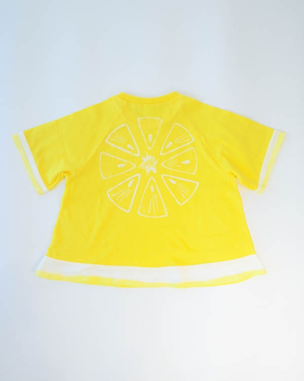 【ニコフラート】フルーツなりきり Tシャツ / イエロー